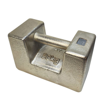 Wzorzec masy klasy M1 - 20 kg - żeliwo niklowane